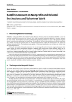 Satellite Account on Nonprofit and Related Institutions and Volunteer Work
