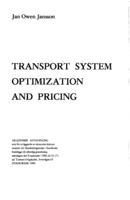 Transport system optimization and pricing