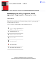 Representing the political consumer: Liquid agencies in the production of consumer voice