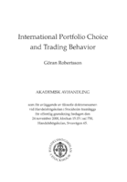 International portfolio choice and trading behavior
