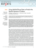 Using Mobile Phone Data to Predict the Spatial Spread of Cholera