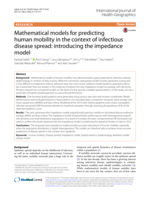 Mathematical models for predicting human mobility in the context of infectious disease spread: introducing the impedance model