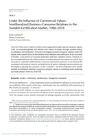 Under the Influence of Commercial Values: Neoliberalized Business-Consumer Relations in the Swedish Certification Market, 1988-2018