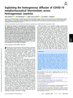 Explaining the homogeneous diffusion of COVID-19 nonpharmaceutical interventions across heterogeneous countries