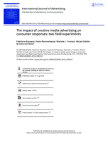 The impact of creative media advertising on consumer responses: Two field experiments