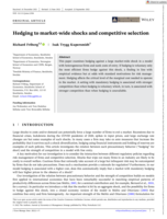 Hedging to market-wide shocks and competitive selection