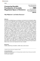 Comparing Swedish Foundations: A Carefully Negotiated Space of Existence