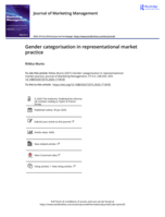Gender categorisation in representational market practice