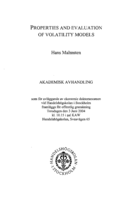 Properties and evaluation of volatility models