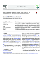 Stress management for middle managers via an acceptance and commitment-based smartphone application: A randomized controlled trial