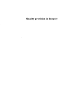 Quality provision in duopoly