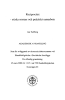 Reciprocitet : etiska normer och praktiskt samarbete