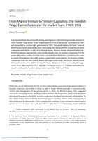 From Marxist Venture to Venture Capitalists: The Swedish Wage-Earner Funds and the Market Turn, 1983-1994