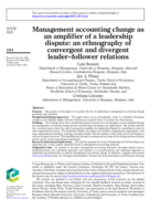 Management accounting change as an amplifier of a leadership dispute: an ethnography of convergent and divergent leader-follower relations