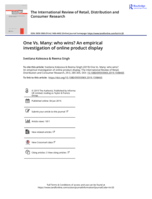 One Vs. Many: who wins?: An empirical investigation of online product display