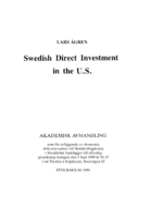 Swedish direct investment in the U.S.