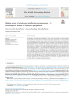 Making sense of employee satisfaction measurement – A technological frames of reference perspective