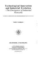 Technological innovation and industrial evolution : the emergence of industrial networks