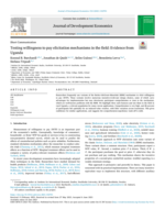 Testing willingness to pay elicitation mechanisms in the field: Evidence from Uganda