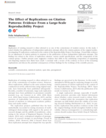The Effect of Replications on Citation Patterns: Evidence From a Large-Scale Reproducibility Project