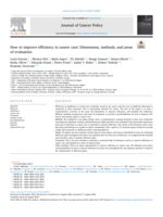 How to improve efficiency in cancer care: Dimensions, methods, and areas of evaluation