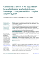 Collaborate as a flock in the organization: how selection and synthesis influence knowledge convergence within a complex adaptive system