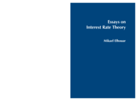 Essays on interest rate theory