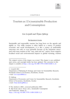 Tourism as (Un)sustainable Production and Consumption