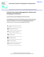 Critical Cross-Cultural Management: Outline and Emerging Contributions