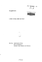 A study in fiscal theory and policy