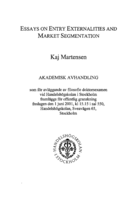 Essays on entry externalities and market segmentation