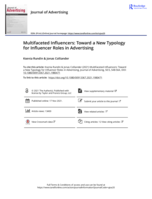 Multifaceted Influencers: Toward a New Typology for Influencer Roles in Advertising