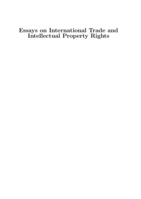Essays on international trade and intellectual property rights