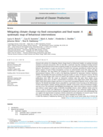 Mitigating climate change via food consumption and food waste: A systematic map of behavioral interventions