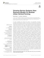 Growing-Service Systems: New Business Models for Modular Urban-Vertical Farming