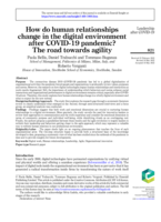 How do human relationships change in the digital environment after COVID-19 pandemic? The road towards agility
