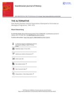 The Alternative: How Nordic business interest associations attempted to formulate an ideological programme, 1945-1975