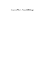 Essays on Macro-Financial Linkages