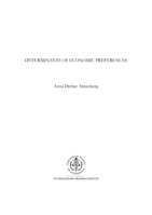 Determinants of Economic Preferences