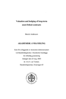 Valuation and hedging of long-term asset-linked contracts