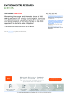 Reviewing the scope and thematic focus of 100 000 publications on energy consumption, services and social aspects of climate change: A big data approach to demand-side mitigation