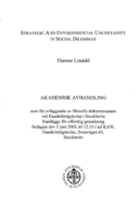 Strategic and environmental uncertainty in social dilemmas
