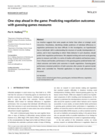 One step ahead in the game: Predicting negotiation outcomes with guessing-games measures