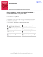 Cluster presence and economic performance: a new look based on European data