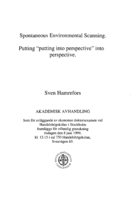 Spontaneous environmental scanning : putting "putting into perspective" into perspective