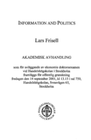 Information and politics