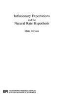 Inflationary expectations and the natural rate hypothesis
