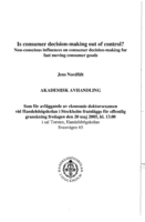 Is consumer decision-making out of control? : non-conscious influences on consumer decision-making for fast moving consumer goods