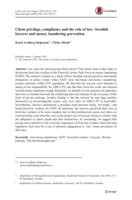 Client privilege, compliance and the rule of law: Swedish lawyers and money laundering prevention