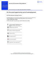 On the social opportunity cost of unemployment